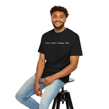 Load image into Gallery viewer, Pause • Reflect • Realign • Rise™ Essentials Tee - Black