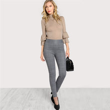 Load image into Gallery viewer, High Neck Ruffle-Sleeve Top