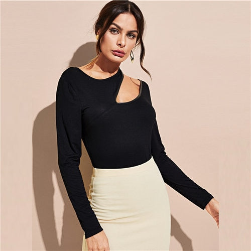 Asymmetric Cut-Out Top
