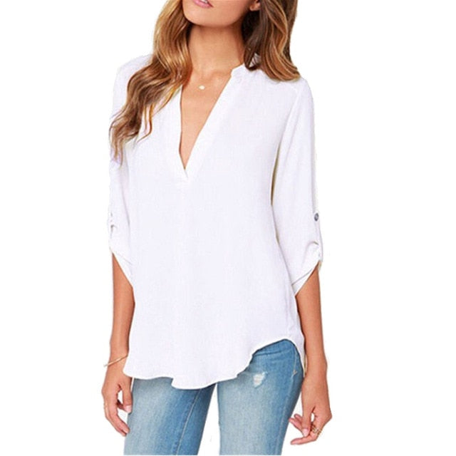 Sexy Women's Cotton Shirt