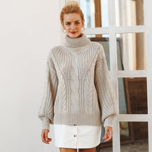 Load image into Gallery viewer, Roomy, Knitted, Turtleneck Sweater