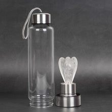 Load image into Gallery viewer, Water Bottle - Natural Quartz Crystal