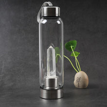 Load image into Gallery viewer, Water Bottle - Natural Quartz Crystal