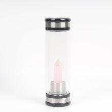 Load image into Gallery viewer, Water Bottle - Natural Quartz Crystal