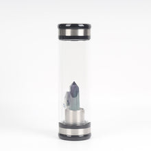 Load image into Gallery viewer, Water Bottle - Natural Quartz Crystal