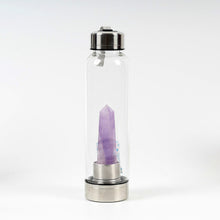 Load image into Gallery viewer, Water Bottle - Natural Quartz Crystal